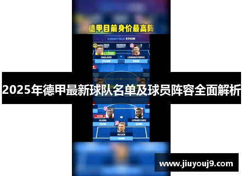 2025年德甲最新球队名单及球员阵容全面解析